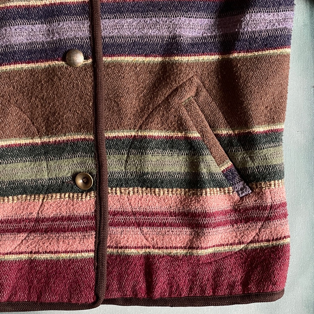 Braetan Vintage 90s Striped Multi-Colored Jacket … - image 4